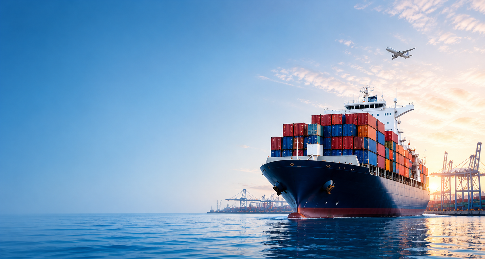 Global Shipping Container Ship